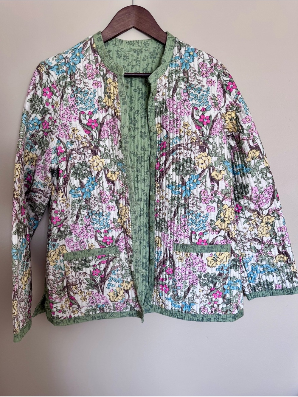 Appleseed's Reversible Floral Quilted Utility Jacket